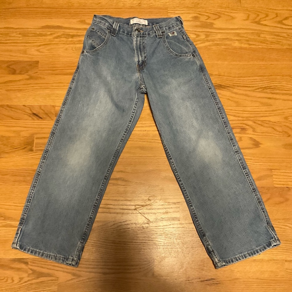 Boy’s Levi Strauss Jeans Denim Skater Loose. Faded and Distressed. Cotton.